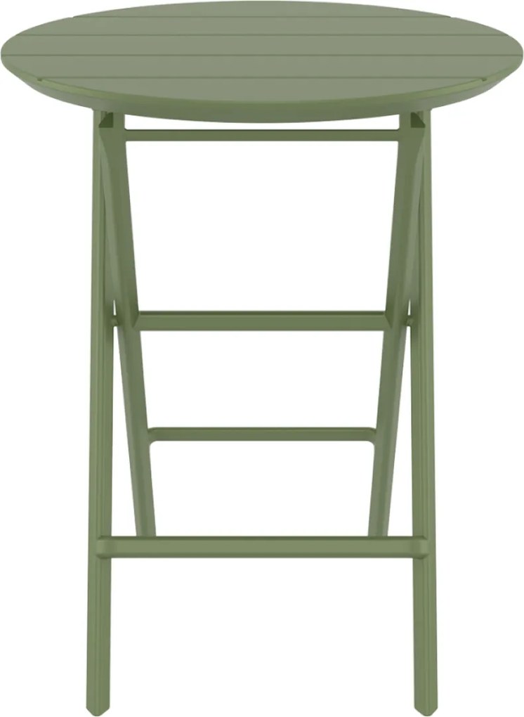 HELEN FOLDING Ø60 sklopný záhradný stôl olive green