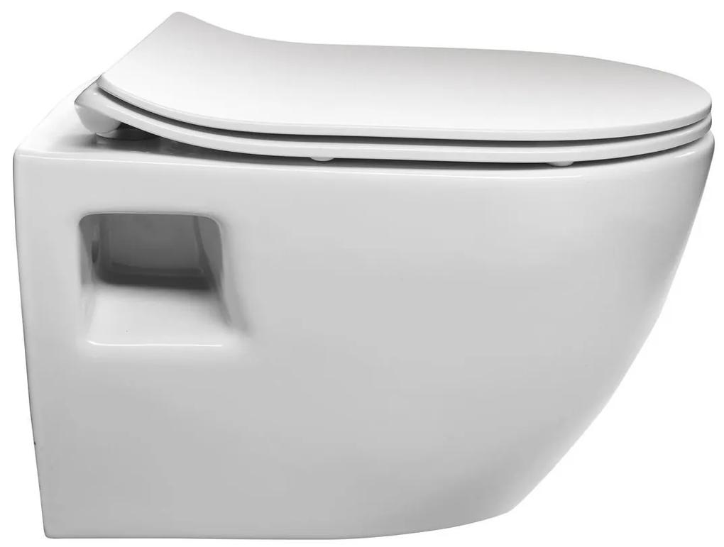 Sapho, PAULA závesná WC misa, 35,5x50cm, biela, TP325