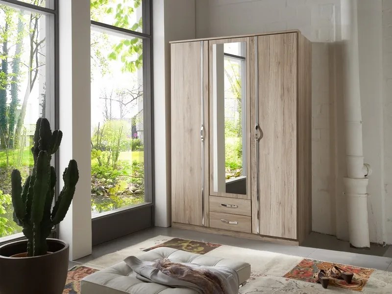 Šatníková skriňa Duo, dub San Remo