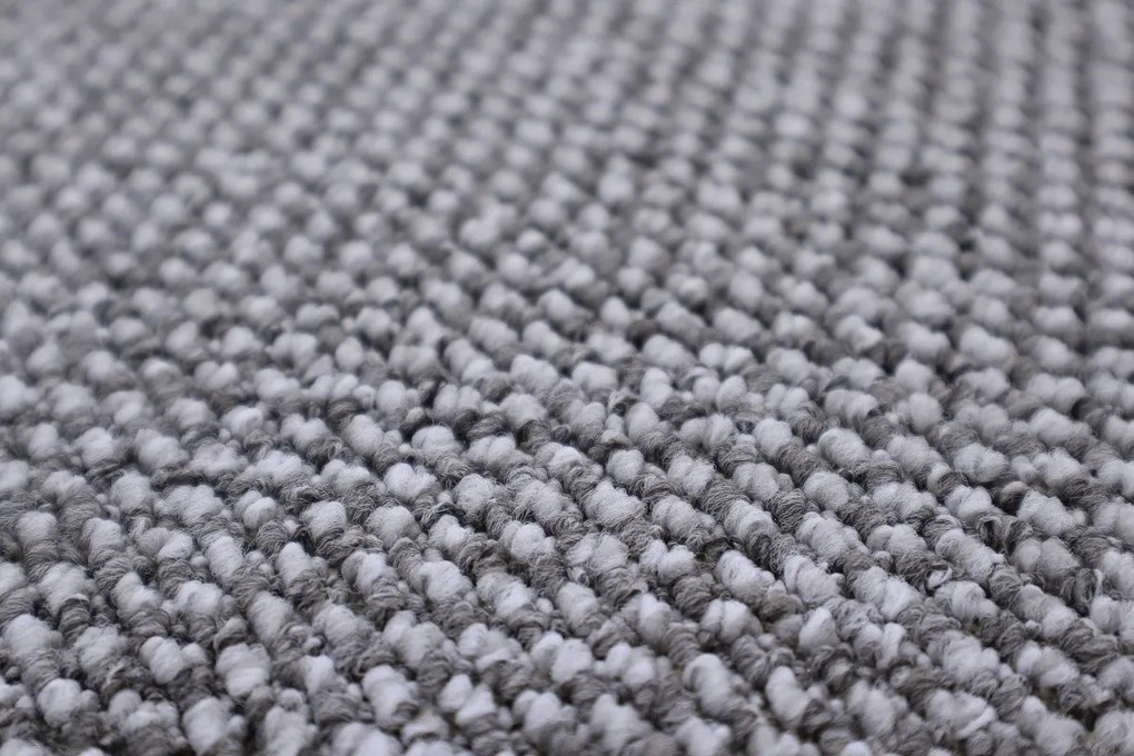 Metrážny koberec Texas 22 silver, na mieru, šíře 4m, šedá, filc, chodba / predsieň, Spoltex