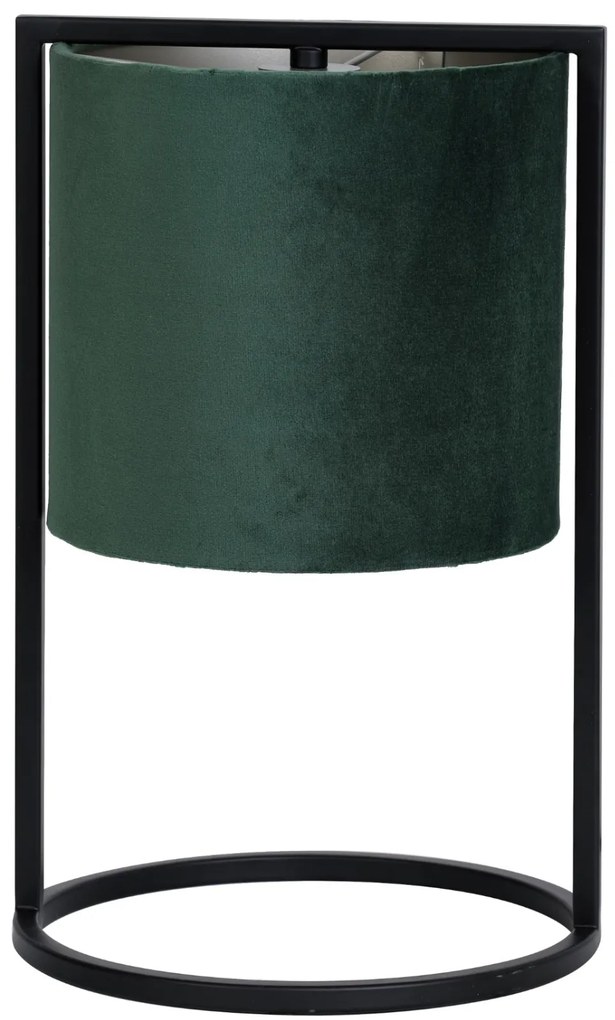 Stolná lampa SANTOS, Velour Dark Green, Výška 35 cm