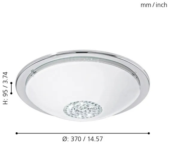 Eglo 93778 - LED stropné svietidlo GIOLINA LED/12W/230V