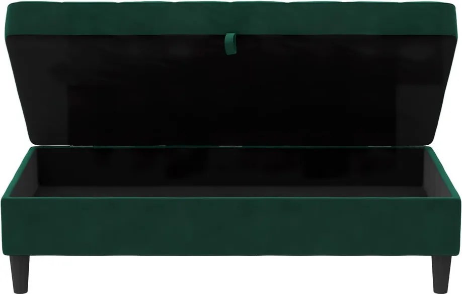 Zelená zamatová podnožka Presley – Støraa