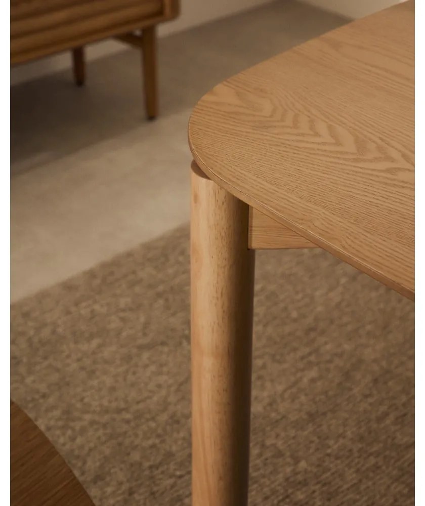 Jedálenský stôl v dekore jaseňa 90x160 cm Indara – Kave Home