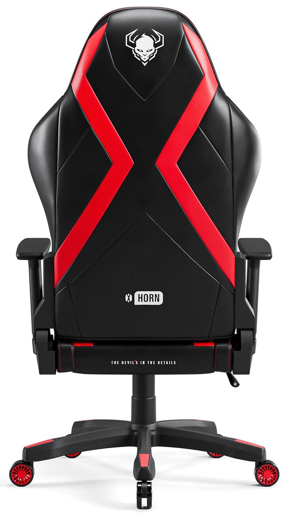 Herné kreslo Diablo X-Horn 2.0 King Size, čierno-červené