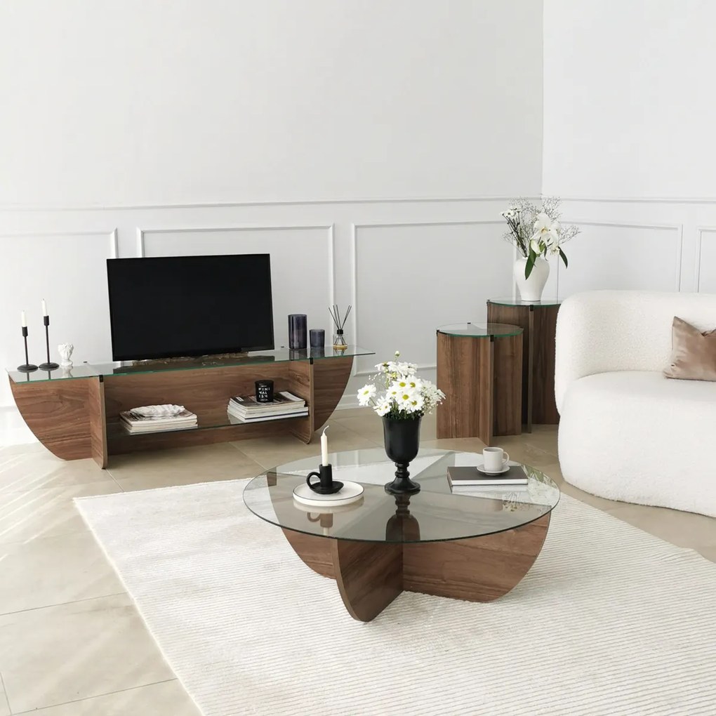 Televízny stolík Lily Walnut