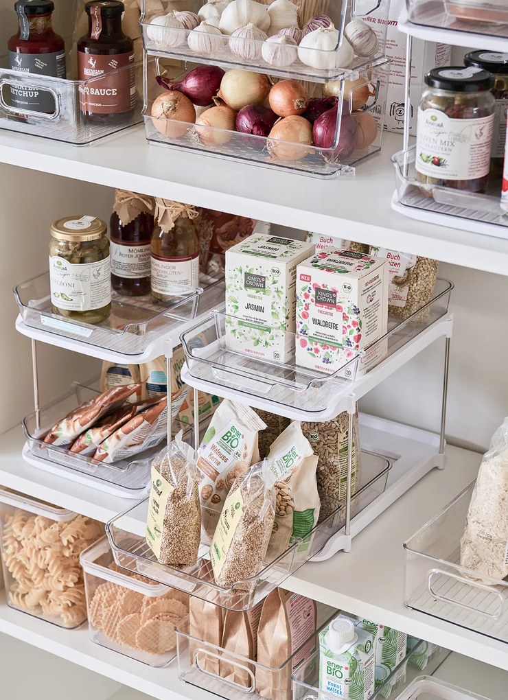 Zeller Present Prídavná poschodová polička, vysúvacia, 2 úrovne COMPACTA