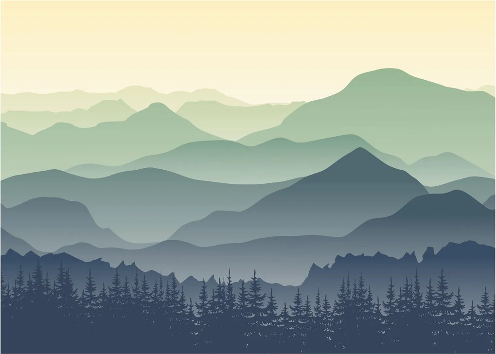 Obraz - Forest Mountain (70x50 cm)