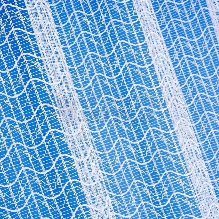 Goldea žakárová záclona vzor 4712 vlnky - metráž 280 cm