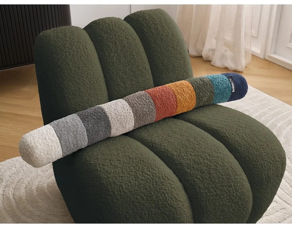 Zelené kreslo z textílie buklé Janissaire – Bobochic Paris