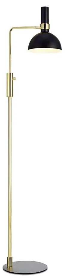 Markslöjd 106972 - Stmievateľná stojacia lampa LARRY 1xE27/60W/230V čierna/zlatá
