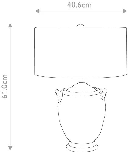 Flambeau FB-JACKSON-TL - Stolná lampa JACKSON 1xE27/60W/230V