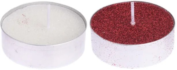 Home Styling Collection Sada sviečok s trblietkami, 3 ks Farba: Biela