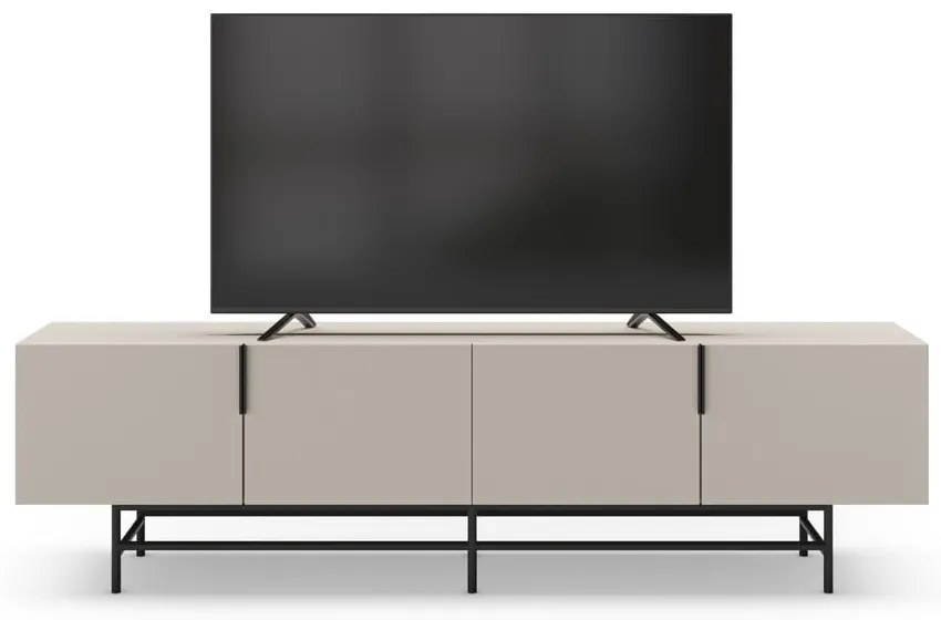 Krémový TV stolík 200x54,5 cm Eldia – Marckeric