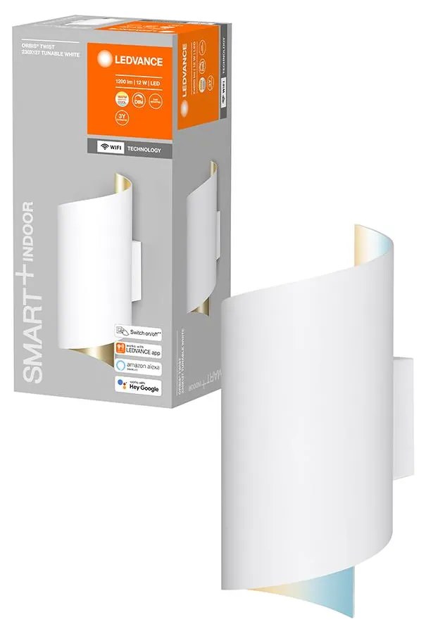 Ledvance - LED Stmievateľné nástenné svietidlo SMART+ TWIST LED/12W/230V Wi-Fi
