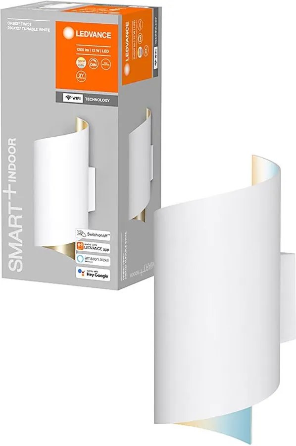 Ledvance - LED Stmievateľné nástenné svietidlo SMART+ TWIST LED/12W/230V Wi-Fi