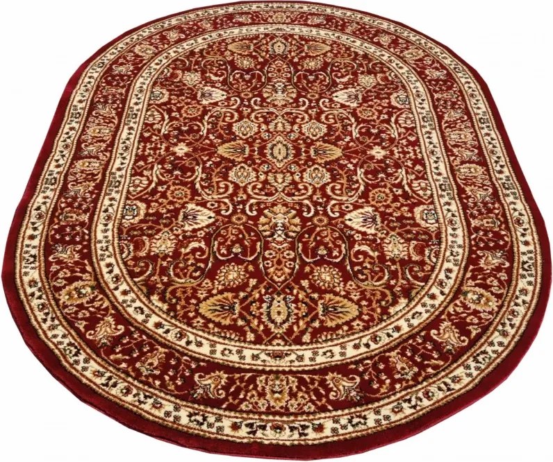 DC Koberec Orient ovál 007 červená Rozmer: 60×100 cm