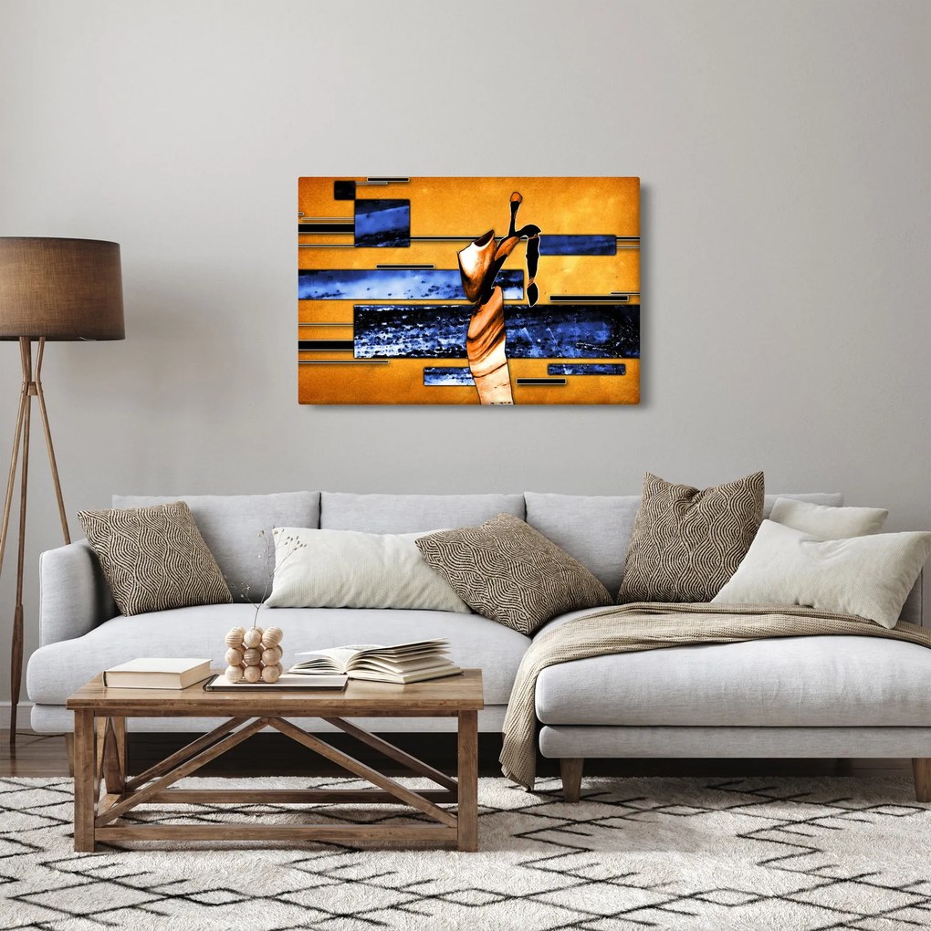 Obraz abstraktné maľby (90x60 cm)