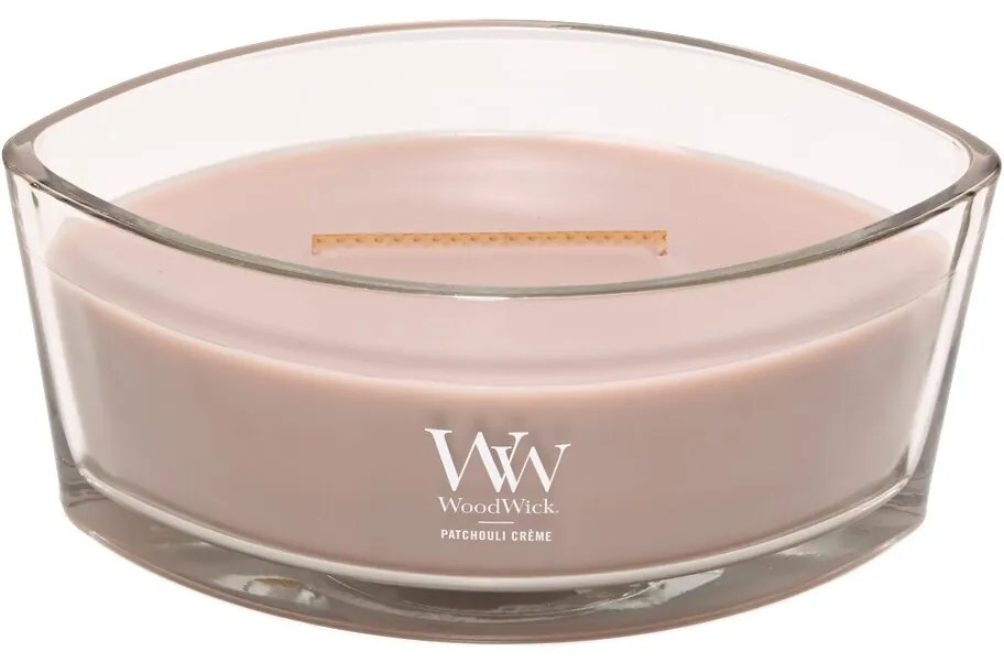 Vonná sviečka Woodwick Ship Patchouli Creme, 453 g