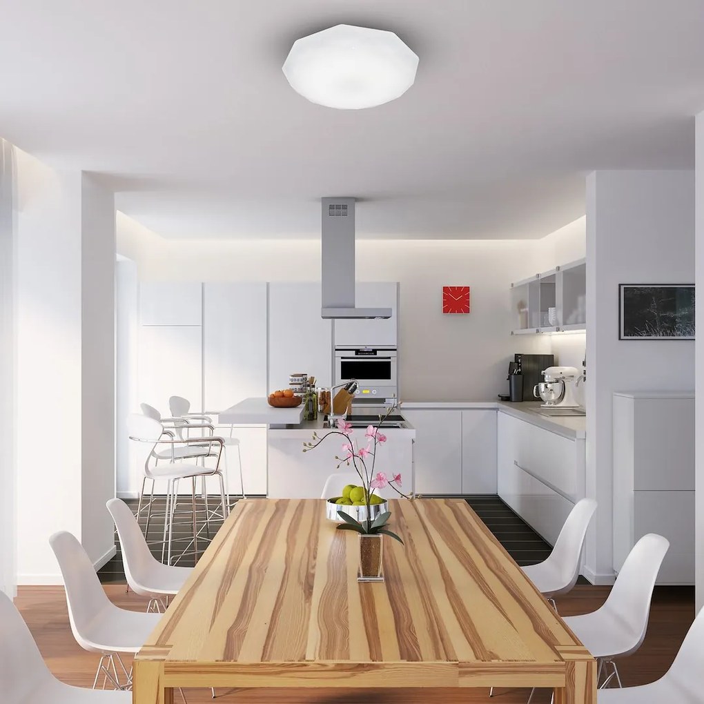 Stropné LED svietidlo Hex, 1x LED 24w, 4000k, (fi 50 cm), w