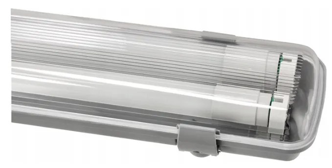 BERGE Hermetické svietidlo 120cm + 2x LED trubica neutrálna biela