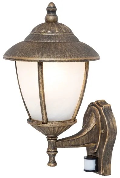 Rabalux 7836 - Vonkajšie nástenné svietidlo so senzorom MADRID 1xE27/60W/230V IP43