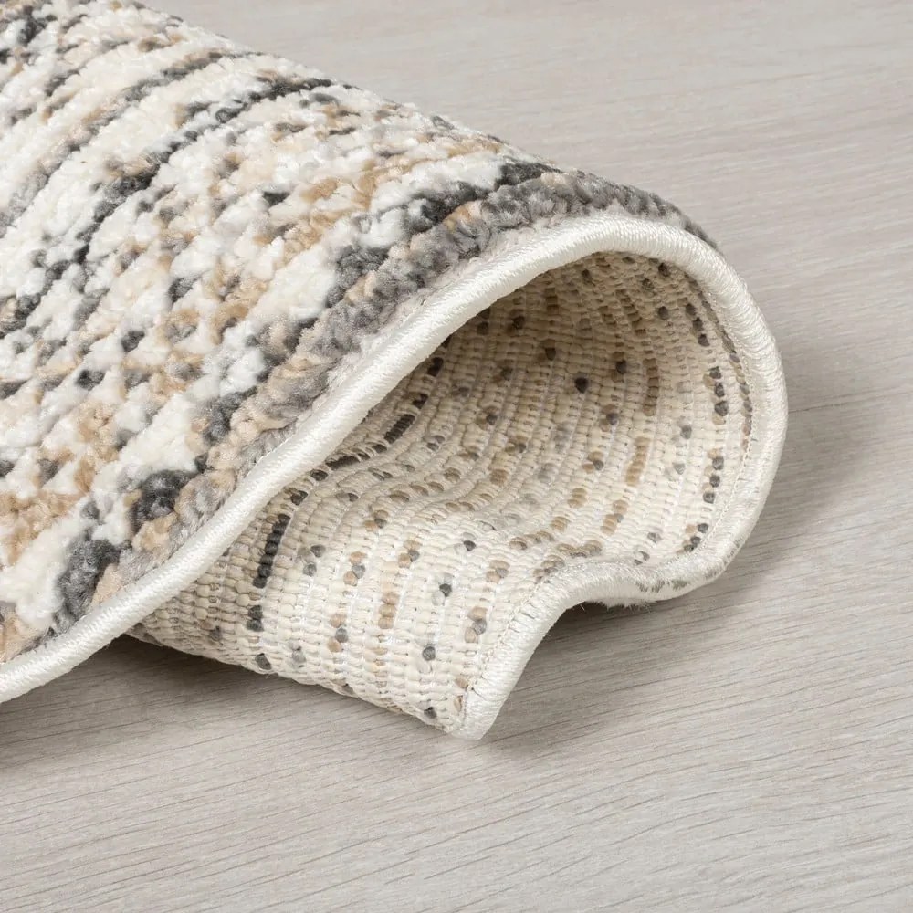 Béžový okrúhly koberec 140x140 cm Camino – Flair Rugs