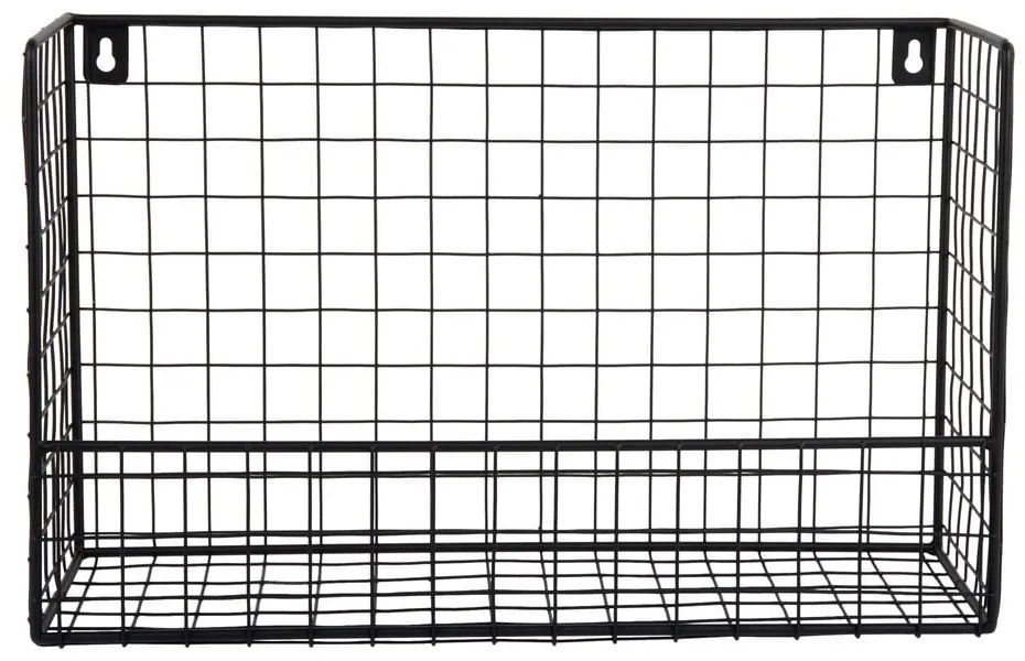 Čierna oceľová polica 40 cm Reja – PT LIVING