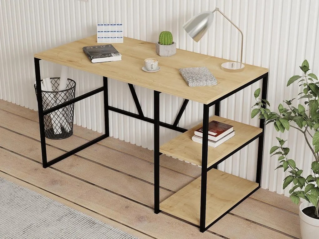PC stolík Castle (dub zafírový). Akcia -20%. Vlastná spoľahlivá doprava až k Vám domov. 1088494