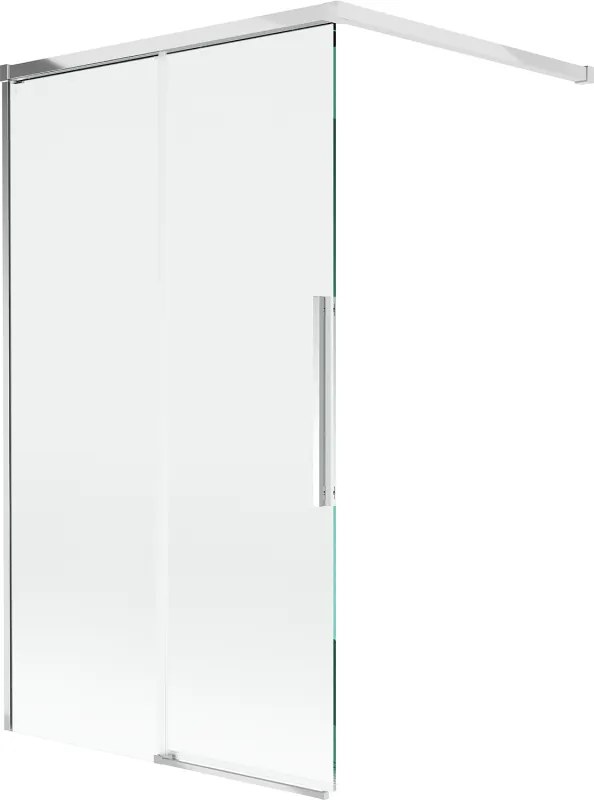 Mexen Rox, 2-krídlová posuvná vaňová zástena 140 x 150 cm, 8mm číre sklo, chrómový profil, 8C9-140-003-01-00