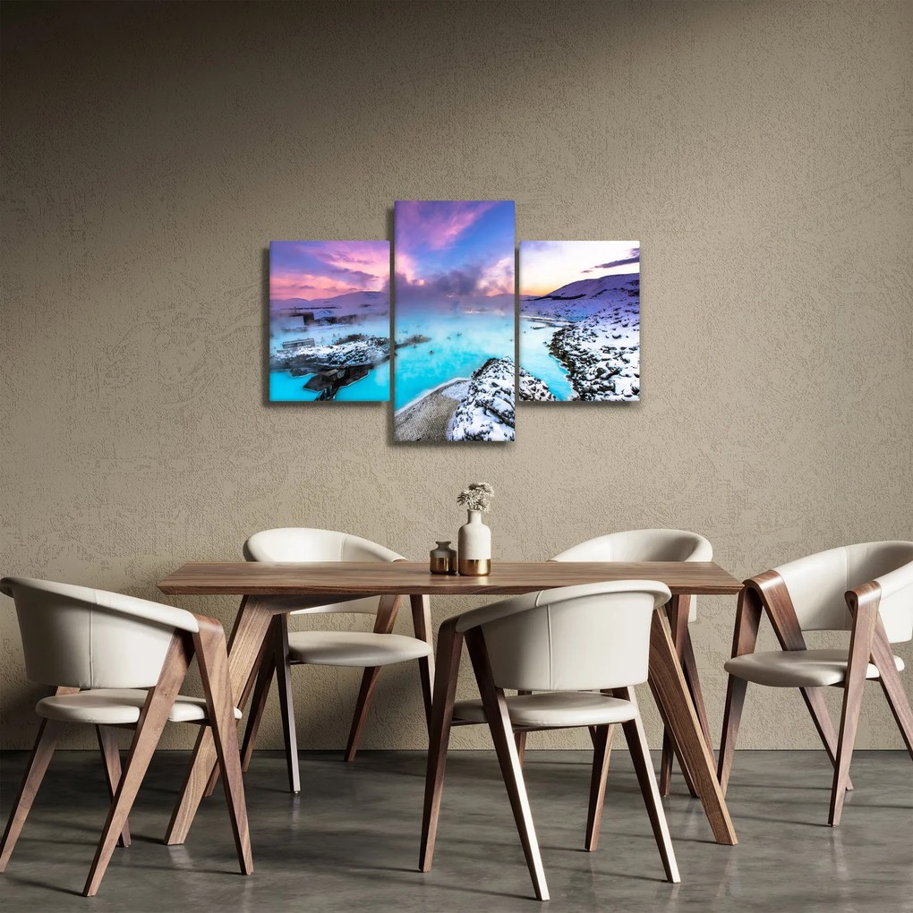 Obraz - Modrá lagúna na Islande (90x60 cm)