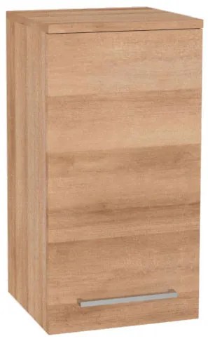Mereo, Mereo Bino kúpeľňová skrinka horná 63 cm, pravá, Multidecor, Dub Riviera mountain, MER-CN696DMON
