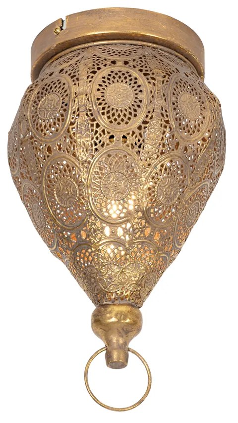 Orientálne stropné svietidlo zlaté 19 cm - Mowgli