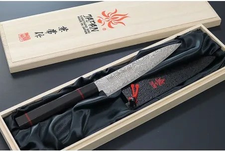 nůž Petty 135 mm Kanetsune Damascus "Namishibuki" series