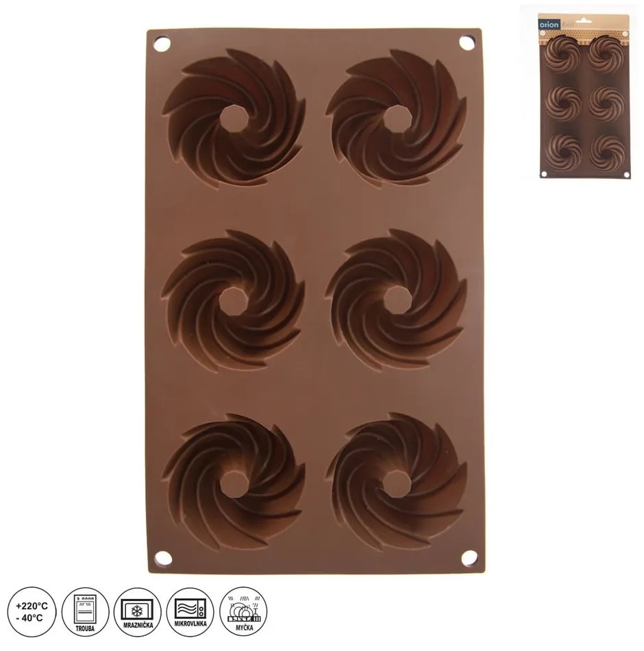 Silikónová forma na pečenie mini bábovky 17x28 cm – Orion