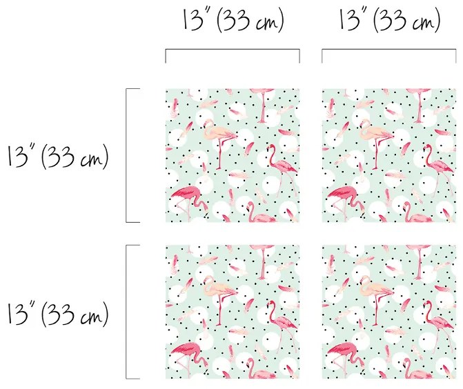 Nálepky Ikea Kallax Plameniak