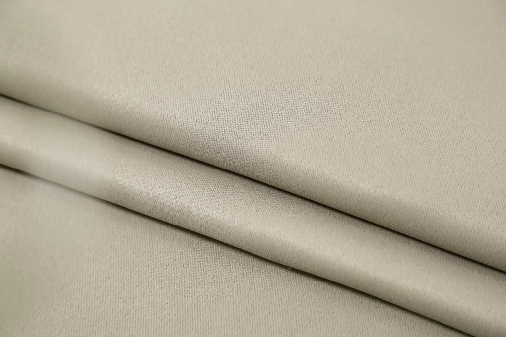 Záves OXFORD 140x250 cm, svetlo béžový Zavesenie: Kovové krúžky