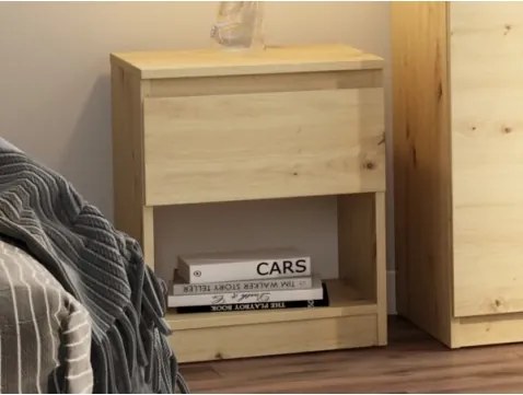 Skrinka /nočný stolík Carlos 40 cm, dub artisan%