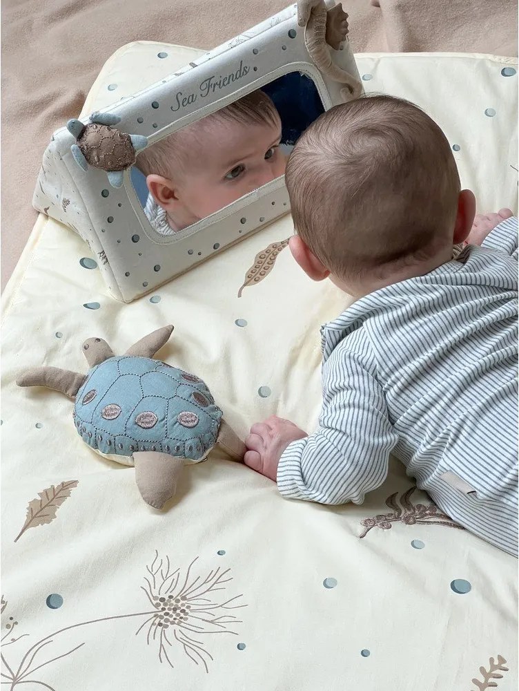 Svetložltá detská hracia podložka 80x80 cm Sea Garden – Cam Cam Copenhagen