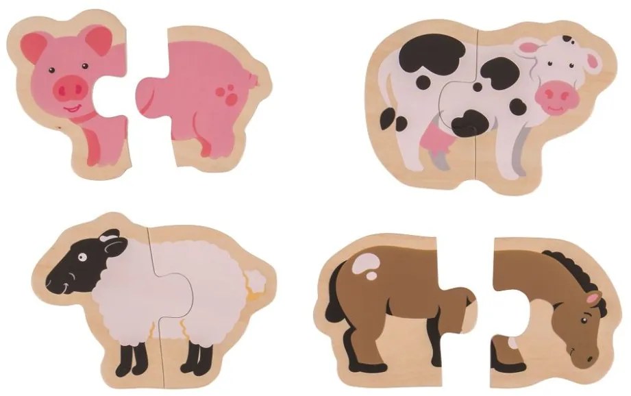 Bigjigs Easy puzzle Zvířátka z farmy