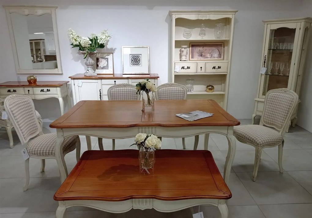 Konferenčný stolík Verona 122 cm z masívu hnedý/béžový