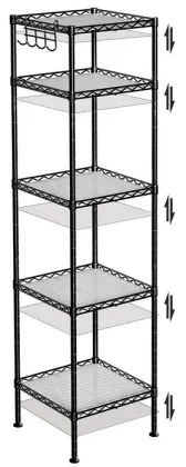 Regál METRO čierny