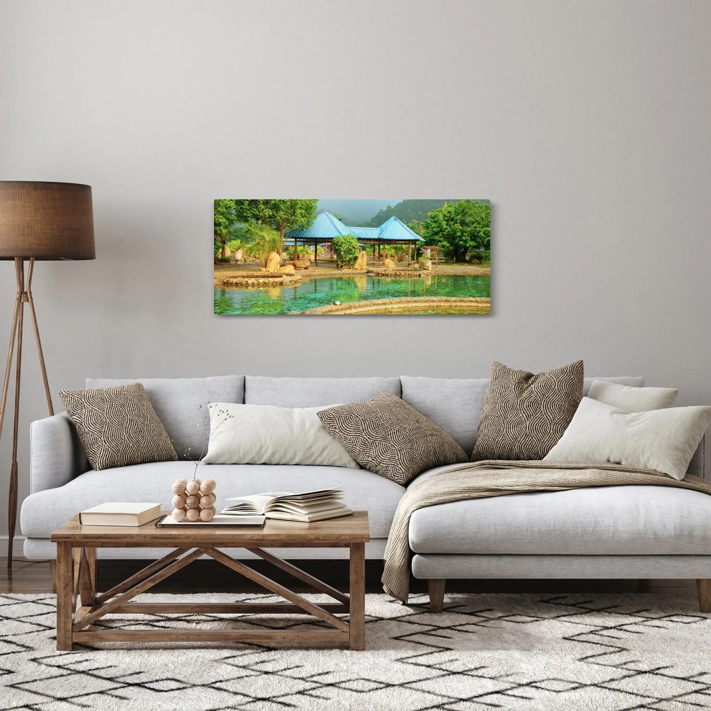 Obraz - Shanghai hotel park (120x50 cm)