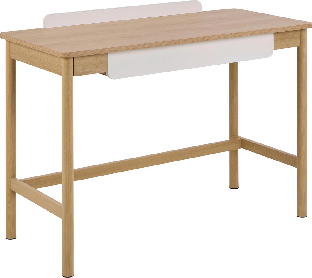 XXXLutz PÍSACÍ STÔL, biela, farba duba, 110/50/75 cm MID.YOU - Online Only kancelárie - 001749077601