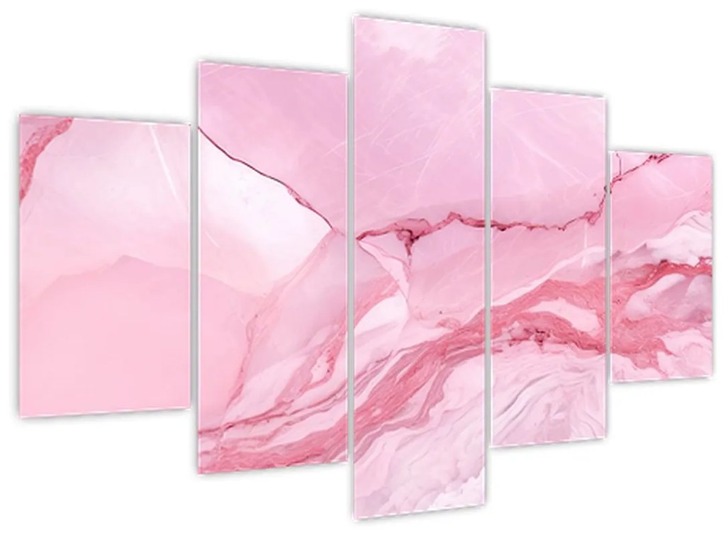 Obraz - Ružový mramor (150x105 cm)