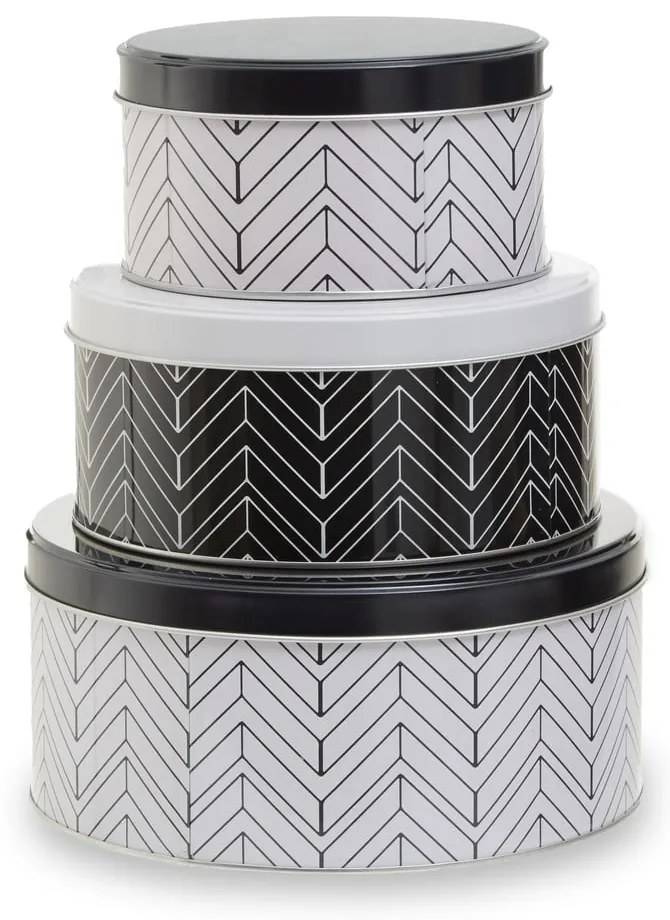 Kovové dózy v súprave 3 ks na potraviny Urban – Premier Housewares