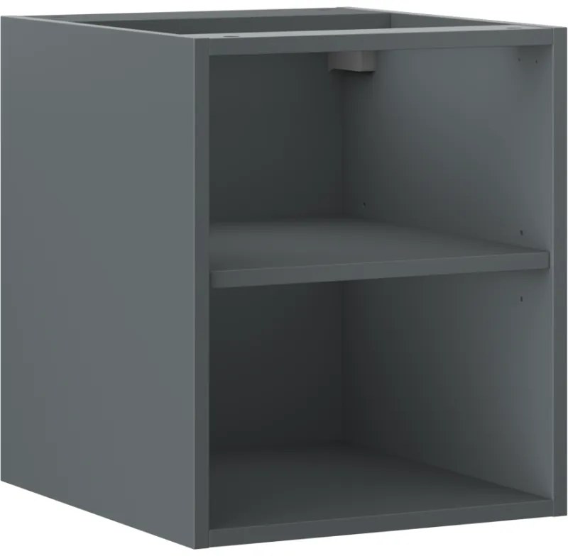 Mexen Box-A, otvorená skrinka s policou 40 cm, grafitová matná, 91AX2-0400-470-0-66