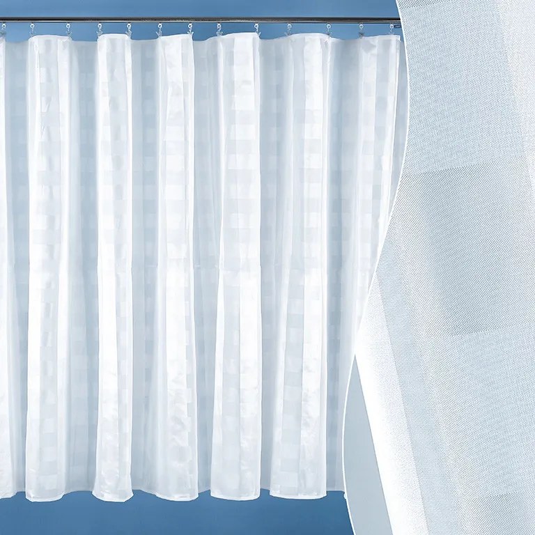 Goldea voál s vytkávaným vzorom pruhov - metráž 150 cm
