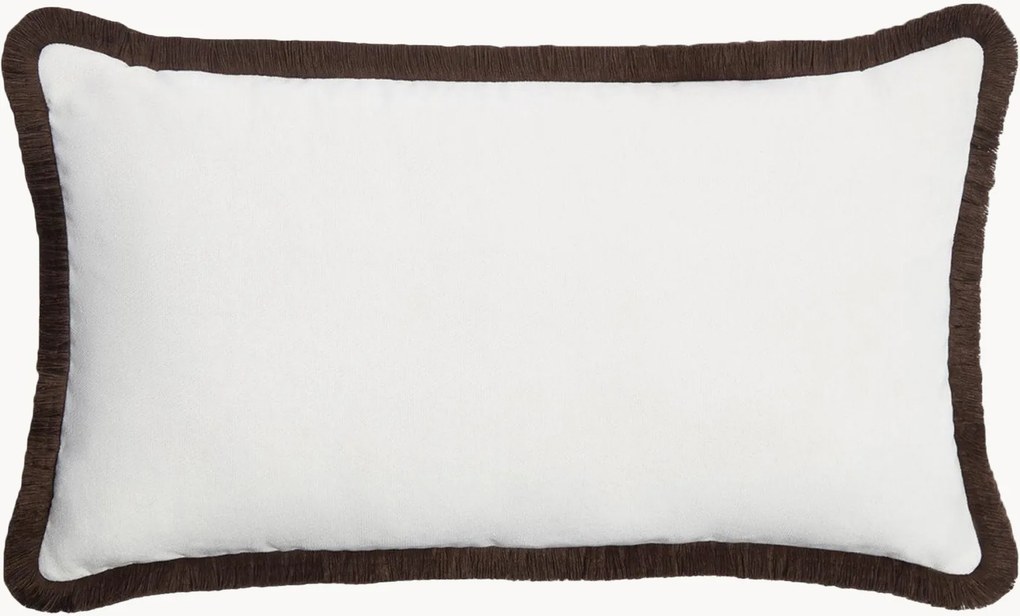 Ručne vyrobený zamatový vankúš so strapcami Happy Pillow