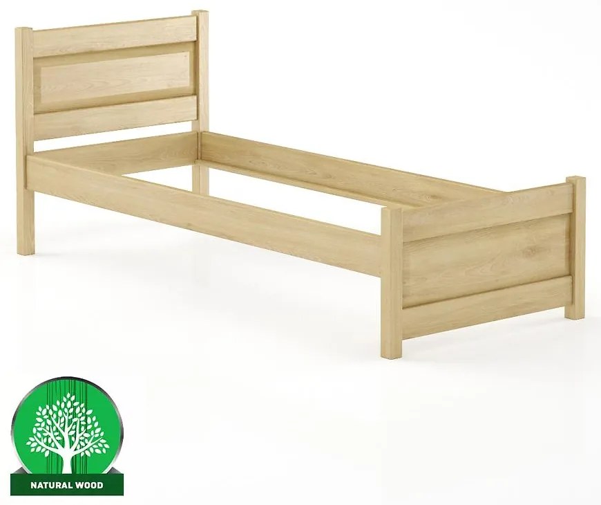 Posteľ buková LK120–90x200 prírodné